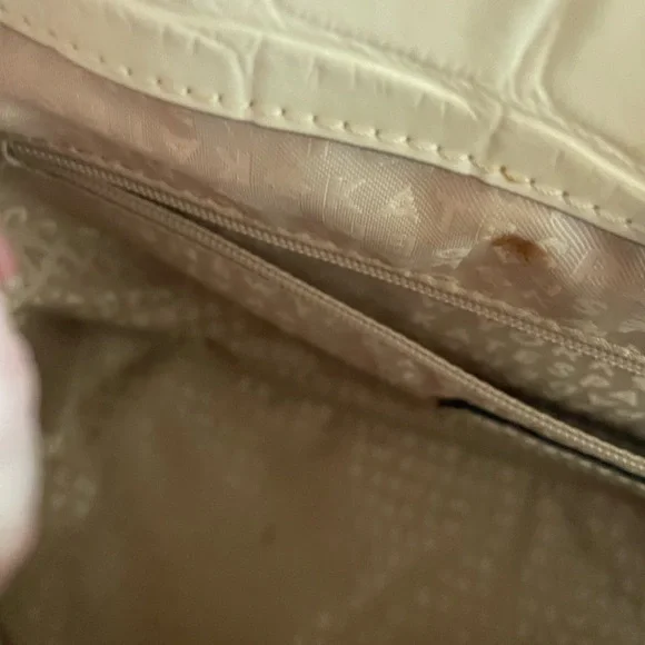 Kate Spade Ivory Croc-Embossed Women's Bag 💯 Leather. - Picture 6 of 10